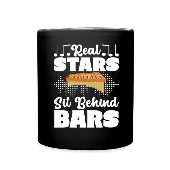 Vibraphon, vibraphoniste - Mug uni - noir - Devant