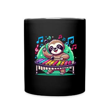 Vibraphon, vibraphoniste - Mug uni - noir - Devant