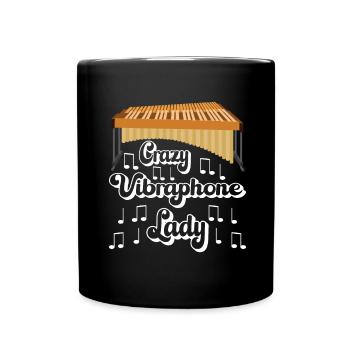 Vibraphon, vibraphoniste - Mug uni - noir - Devant