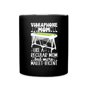 Vibraphon, vibraphoniste - Mug uni - noir - Devant