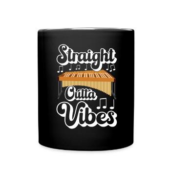 Vibraphon, vibraphoniste - Mug uni - noir - Devant