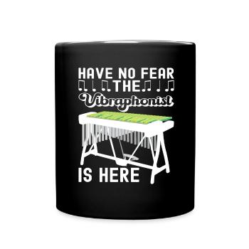 Vibraphon, vibraphonist - Full Colour Mug - black - Front