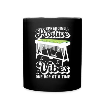 Vibraphon, vibraphonist - Full Colour Mug - black - Front