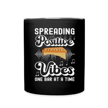 Vibraphon, vibraphonist - Full Colour Mug - black - Front
