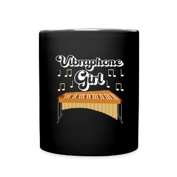 Vibraphon, vibraphoniste - Mug uni - noir - Devant