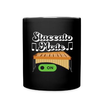 Vibraphon, vibraphoniste - Mug uni - noir - Devant