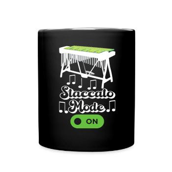 Vibraphon, vibraphonist - Full Colour Mug - black - Front