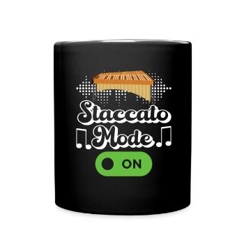 Vibraphon, vibraphoniste - Mug uni - noir - Devant