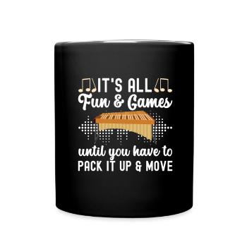 Vibraphon, vibraphonist - Full Colour Mug - black - Front