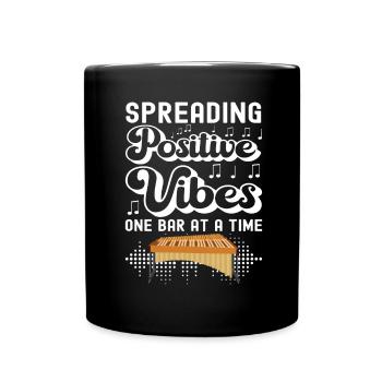Vibraphon Vibraphonist - Tasse einfarbig - Schwarz - Vorne