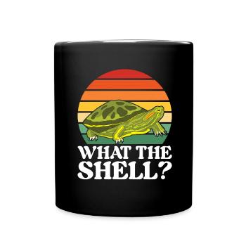 Turtle Red-eared Turtle - Full Colour Mug - black - Front