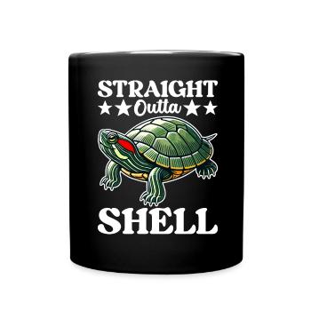 Turtle Red-eared Turtle - Full Colour Mug - black - Front
