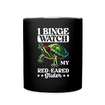 Turtle Red-eared Turtle - Full Colour Mug - black - Front