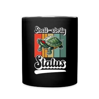 Turtle Red-eared Turtle - Full Colour Mug - black - Front