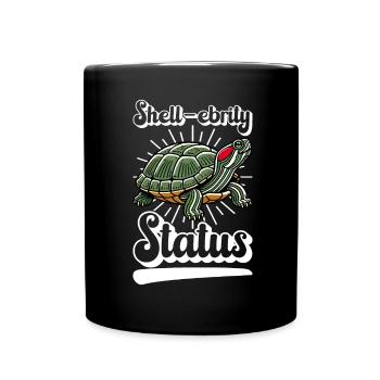 Turtle Red-eared Turtle - Full Colour Mug - black - Front