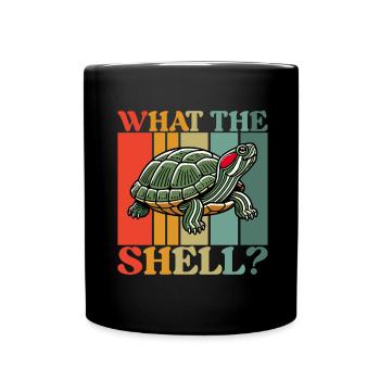 Turtle Red-eared Turtle - Full Colour Mug - black - Front