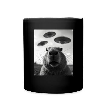 Costume de capybara graphique drôle capybara - Mug uni - noir - Devant