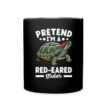 Turtle Red-eared Turtle - Full Colour Mug - black - Front