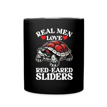 Turtle Red-eared Turtle - Full Colour Mug - black - Front
