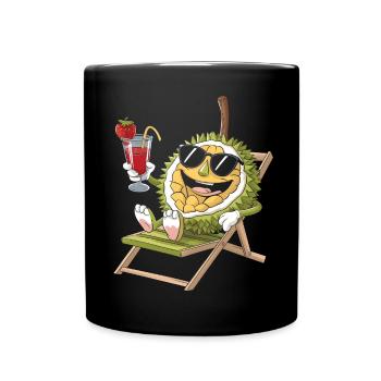 Durian - Tasse einfarbig - Schwarz - Vorne