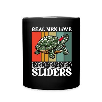 Turtle Red-eared Turtle - Full Colour Mug - black - Front