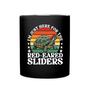 Turtle Red-eared Turtle - Full Colour Mug - black - Front