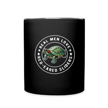 Turtle Red-eared Turtle - Full Colour Mug - black - Front