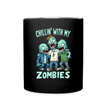Zombie Disguise Carnival Boys - Full Colour Mug - black - Front