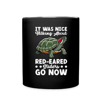 Turtle Red-eared Turtle - Full Colour Mug - black - Front