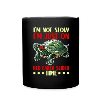 Turtle Red-eared Turtle - Full Colour Mug - black - Front