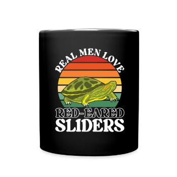 Turtle Red-eared Turtle - Full Colour Mug - black - Front