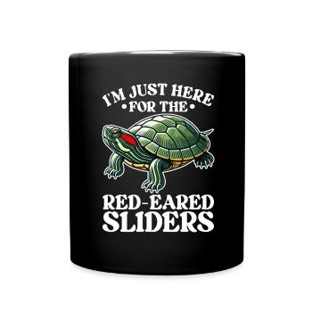 Turtle Red-eared Turtle - Full Colour Mug - black - Front