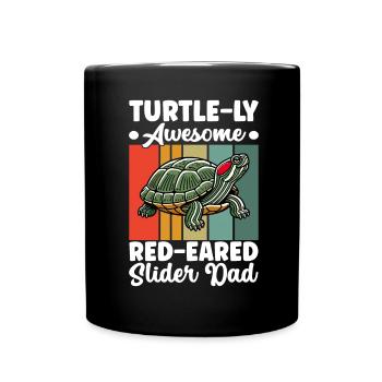 Turtle Red-eared Turtle - Full Colour Mug - black - Front