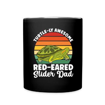Turtle Red-eared Turtle - Full Colour Mug - black - Front