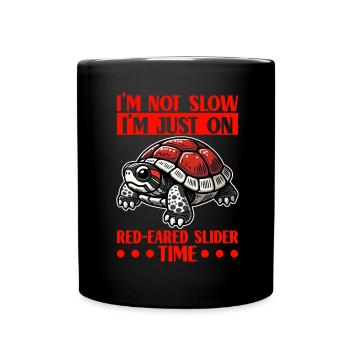 Turtle Red-eared Turtle - Full Colour Mug - black - Front
