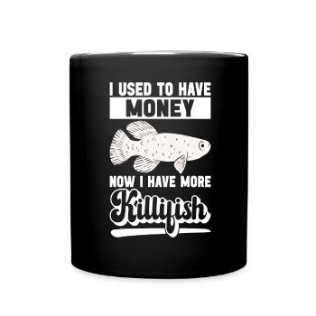 Killifish Quarium Fish - Full Colour Mug - black - Front