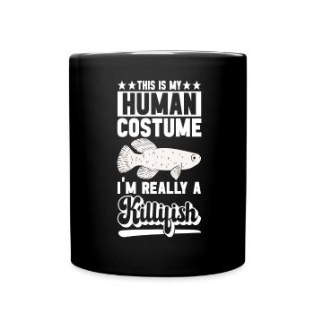 Killifish Quarium Fish - Full Colour Mug - black - Front