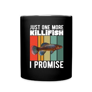 Killifish Quarium Fish - Full Colour Mug - black - Front