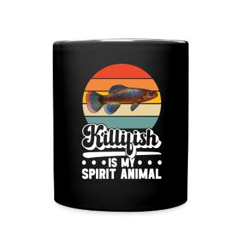 Killifish Quarium Fish - Full Colour Mug - black - Front