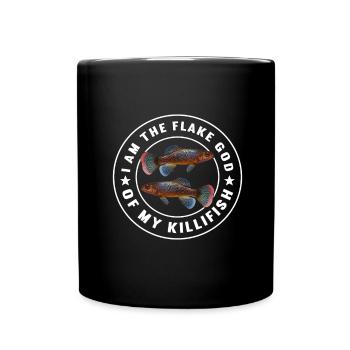 Killifish Quarium Fish - Full Colour Mug - black - Front