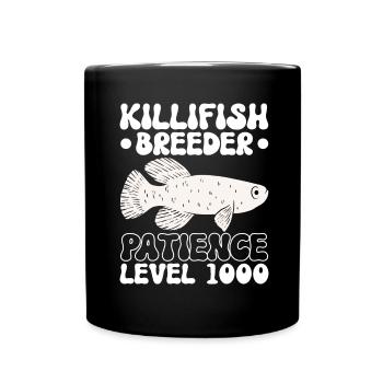Killifish Quarium Fish - Full Colour Mug - black - Front