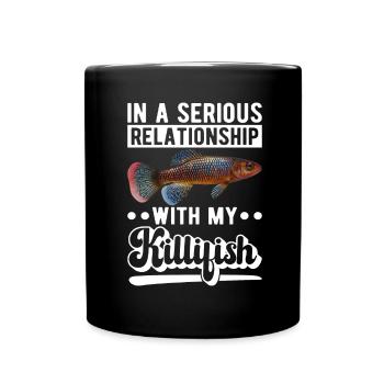 Killifish Quarium Fish - Full Colour Mug - black - Front