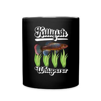 Killifish Quarium Fish - Full Colour Mug - black - Front