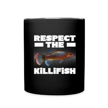 Killifish Quarium Fish - Full Colour Mug - black - Front