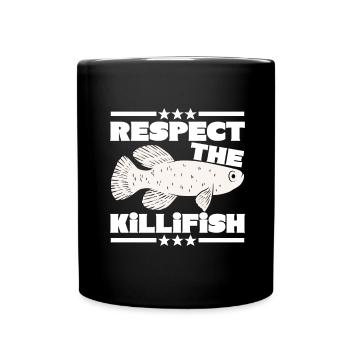 Killifish Quarium Fish - Full Colour Mug - black - Front