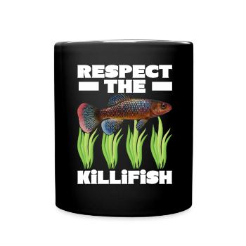 Killifish Quarium Fish - Full Colour Mug - black - Front