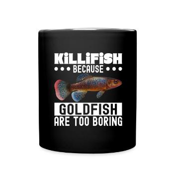 Killifish Quarium Fish - Full Colour Mug - black - Front