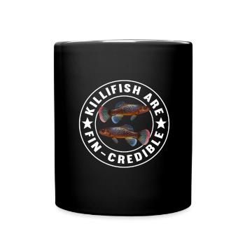 Killifish Quarium Fish - Full Colour Mug - black - Front