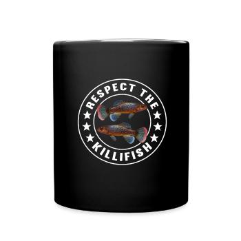 Killifish Quarium Fish - Full Colour Mug - black - Front