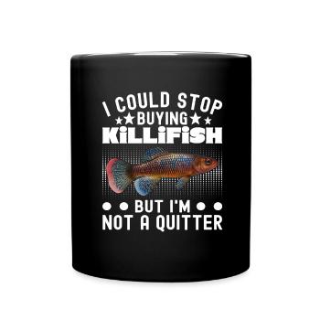 Killifish Quarium Fish - Full Colour Mug - black - Front